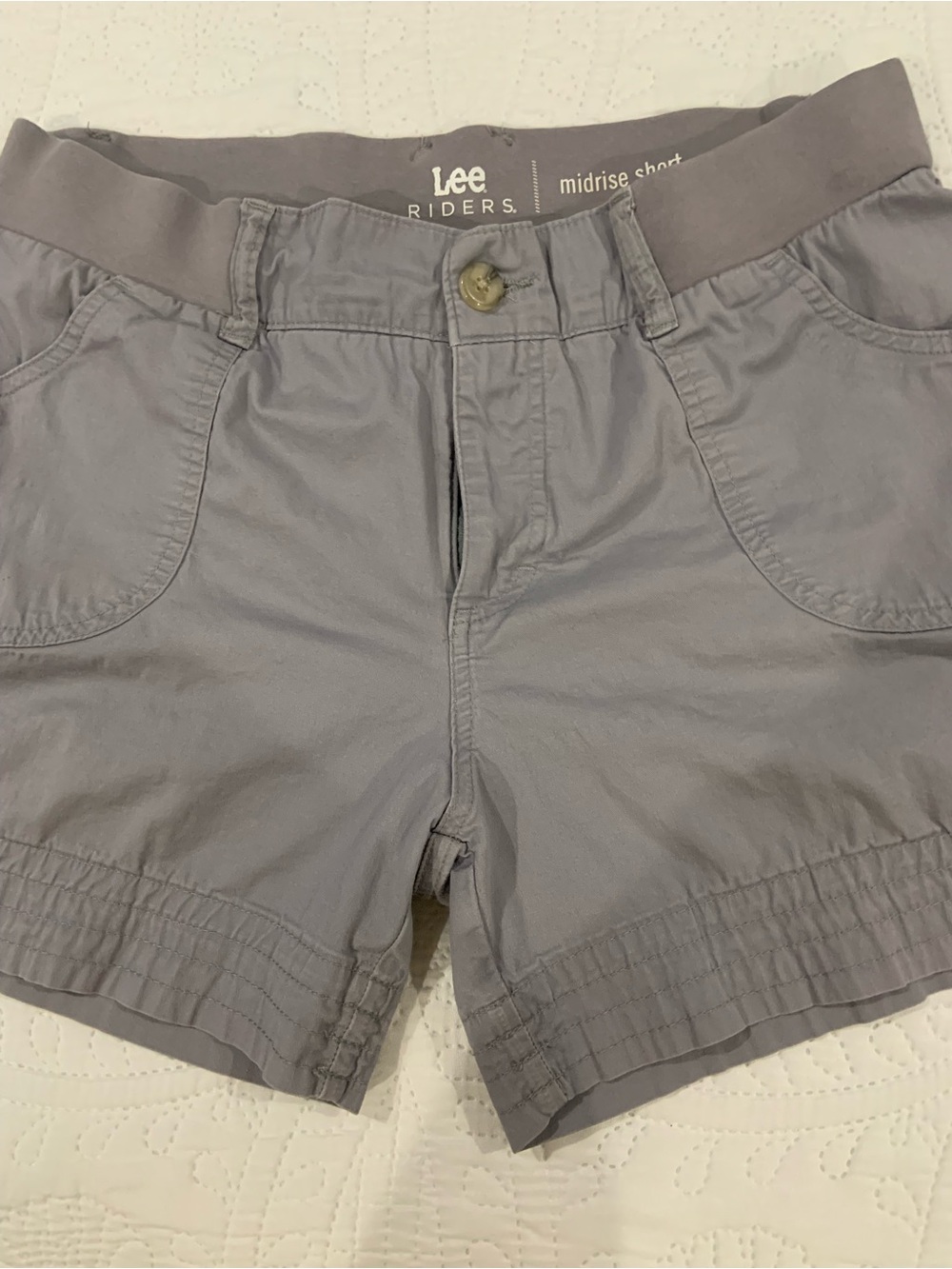 Lee Women's Midrise Gray Bermuda Shorts